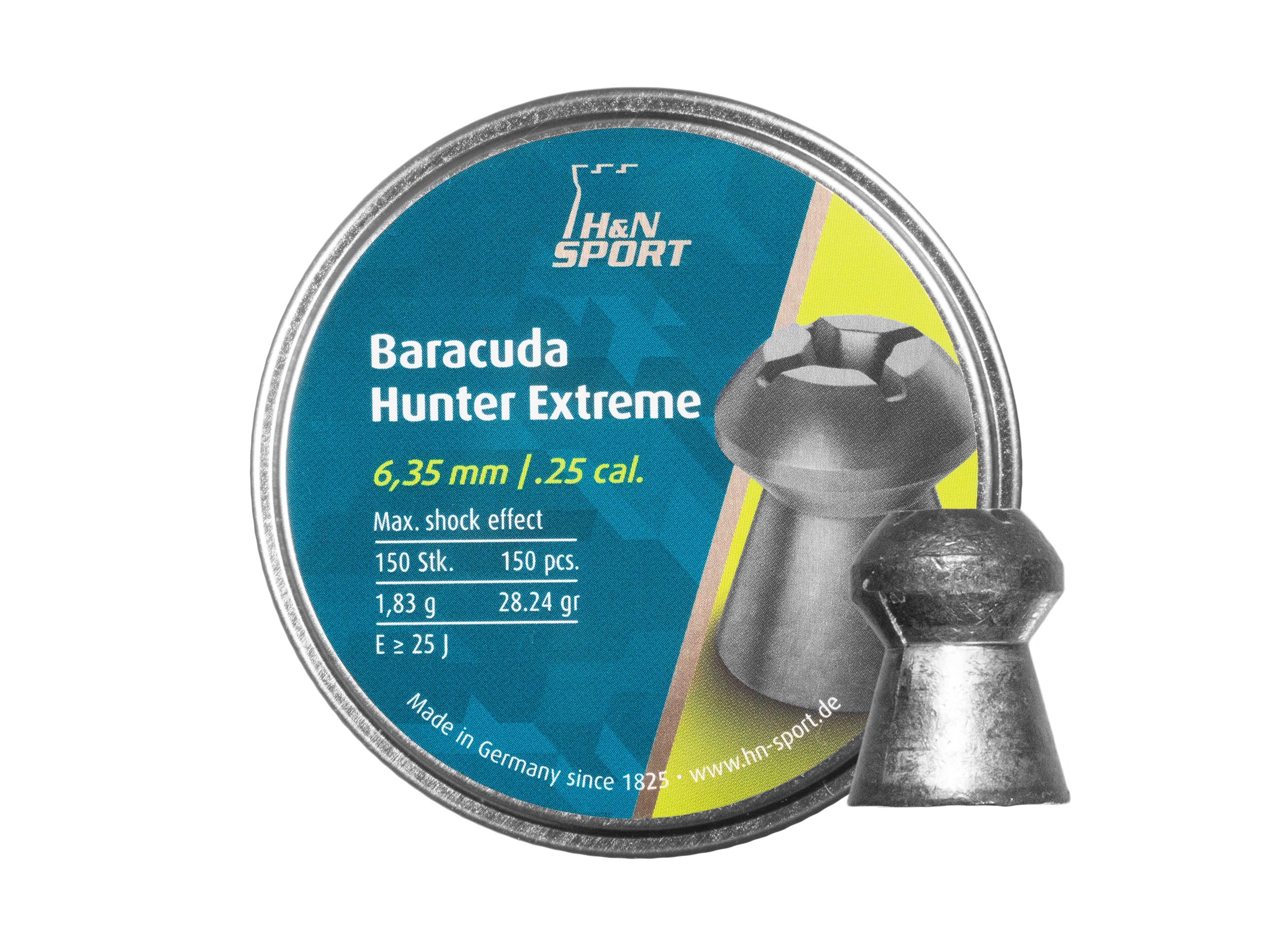 Śrut diabolo H&N Baracuda Hunter Extreme 6,35/150 Śrut diabolo H&N Baracuda Hunter Extreme 6,35/150