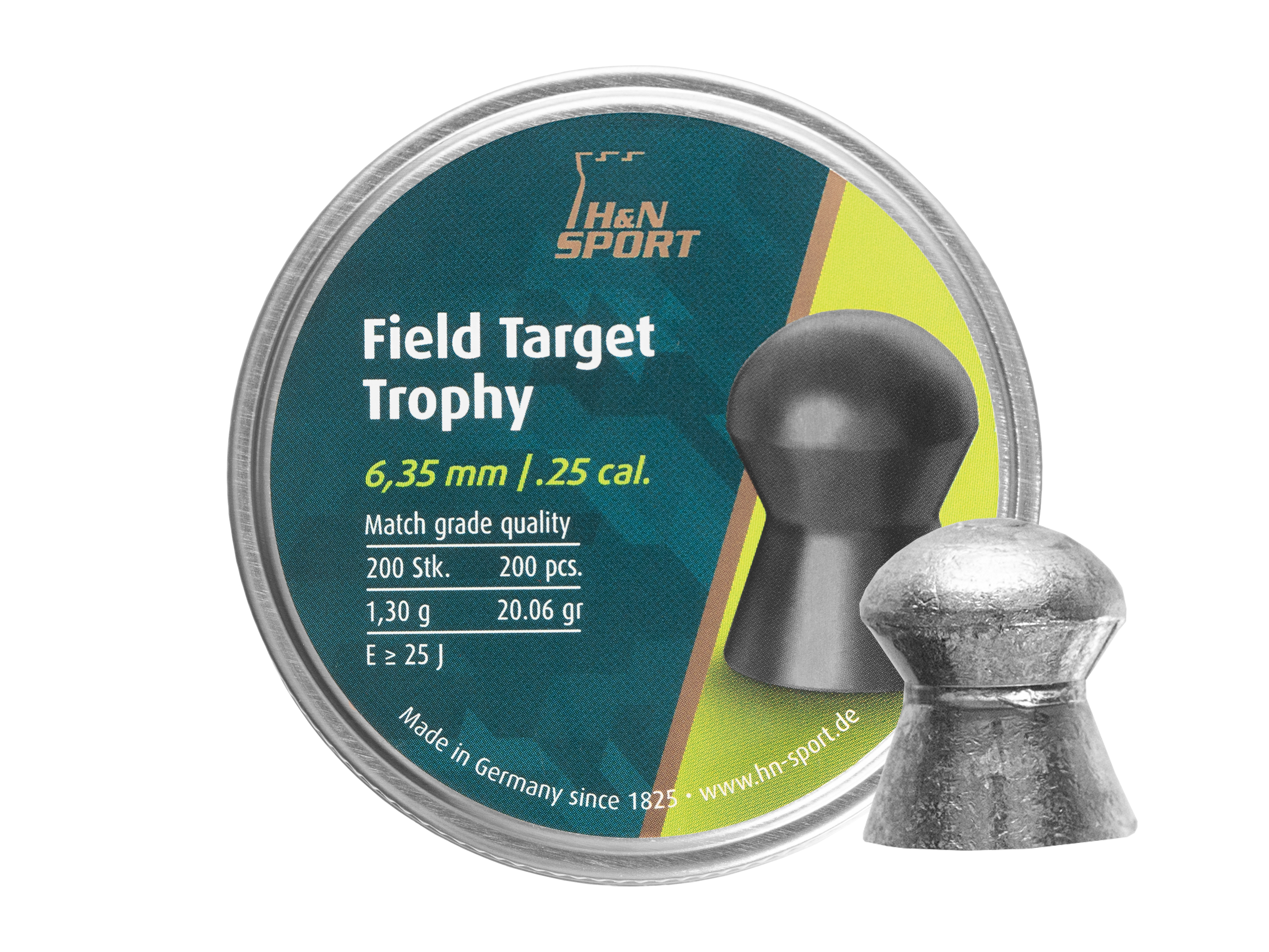 Śrut diabolo H&N Field Target Trophy 6,35 mm 200 szt. Śrut diabolo H&N Field Target Trophy 6,35 mm 200 szt.