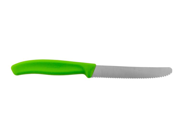 Nóż do pomidorów Victorinox 6.7836.L114 (ząbkowany 11cm zielony)