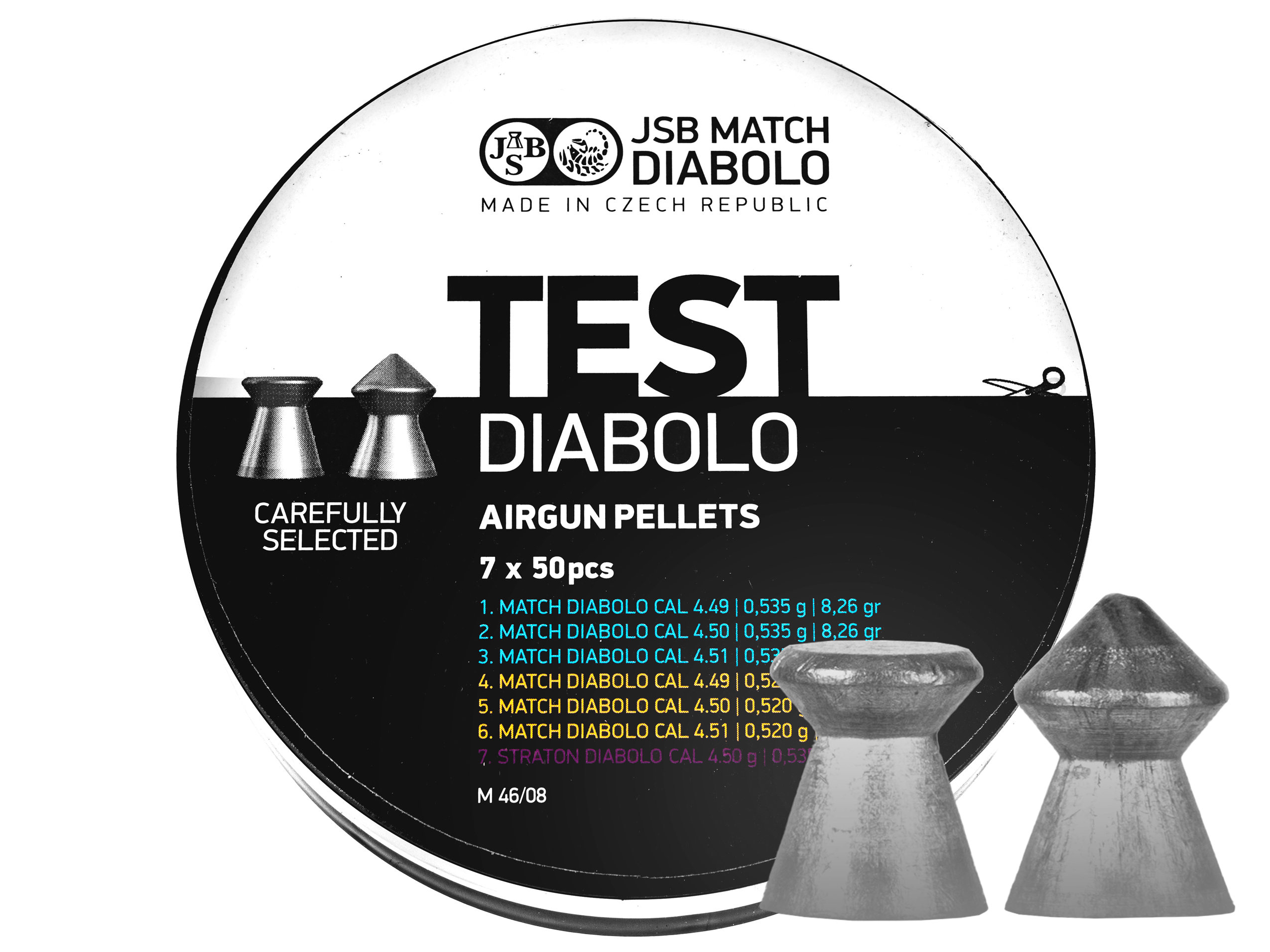Śrut diabolo JSB Tester Pistol 4,5 mm 350 szt. 0,520-0,535 Śrut diabolo JSB Tester Pistol 4,5 mm 350 szt. 0,520-0,535