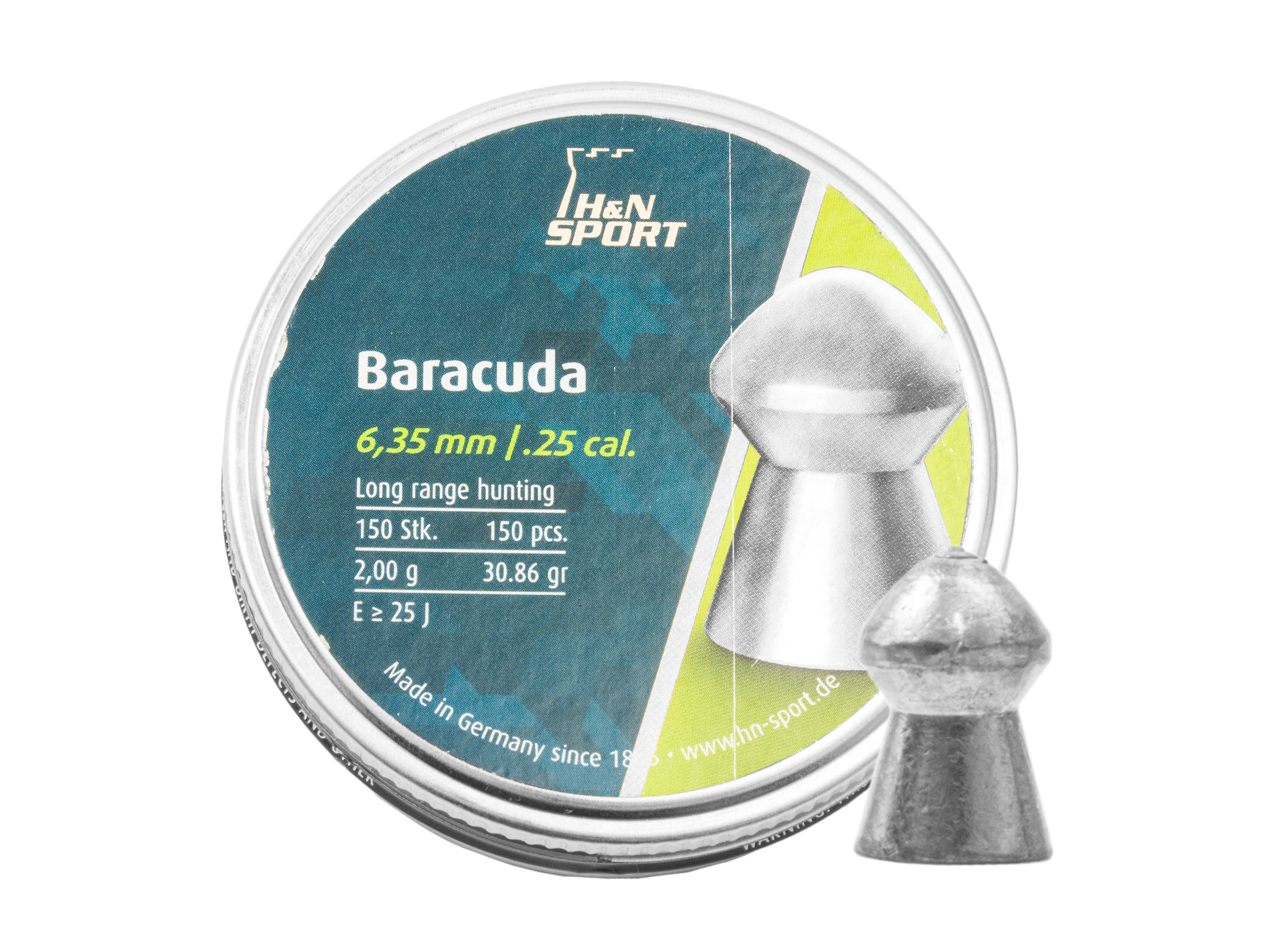 Śrut diabolo H&N Baracuda 6,35 mm 150 szt. Śrut diabolo H&N Baracuda 6,35 mm 150 szt.
