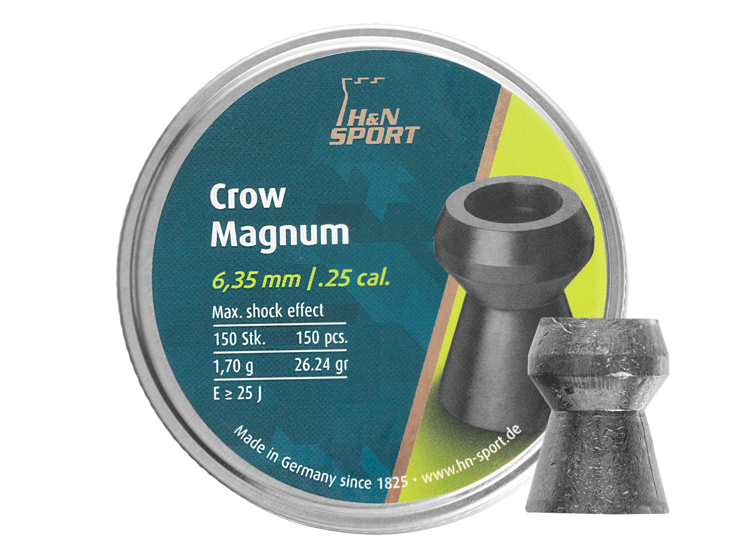 Śrut diabolo H&N Crow Magnum 6,35 mm 150 szt. Śrut diabolo H&N Crow Magnum 6,35 mm 150 szt.