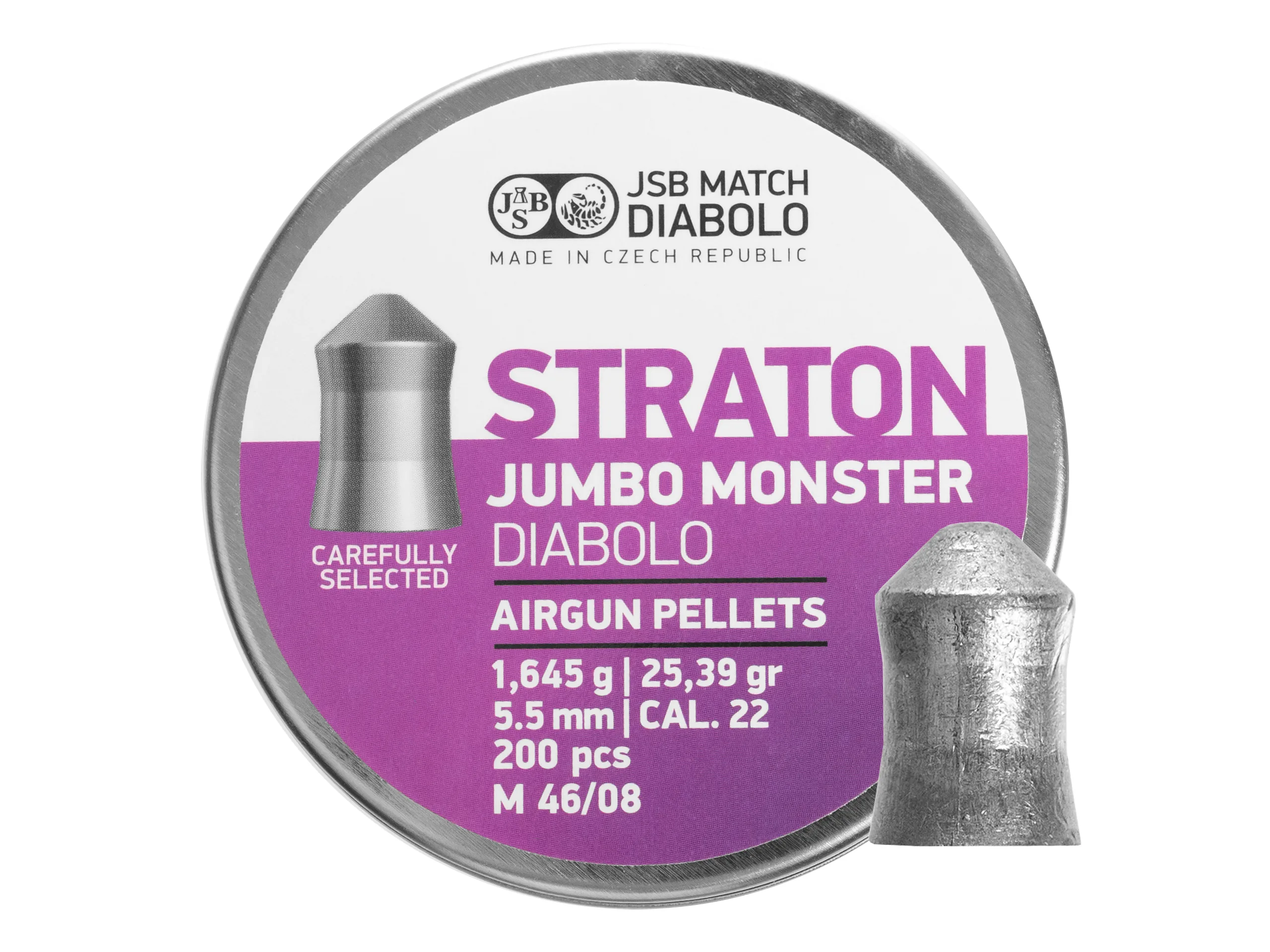 Śrut diabolo JSB Jumbo Monster Straton 5,51 mm 200 szt. Śrut diabolo JSB Jumbo Monster Straton 5,51 mm 200 szt.