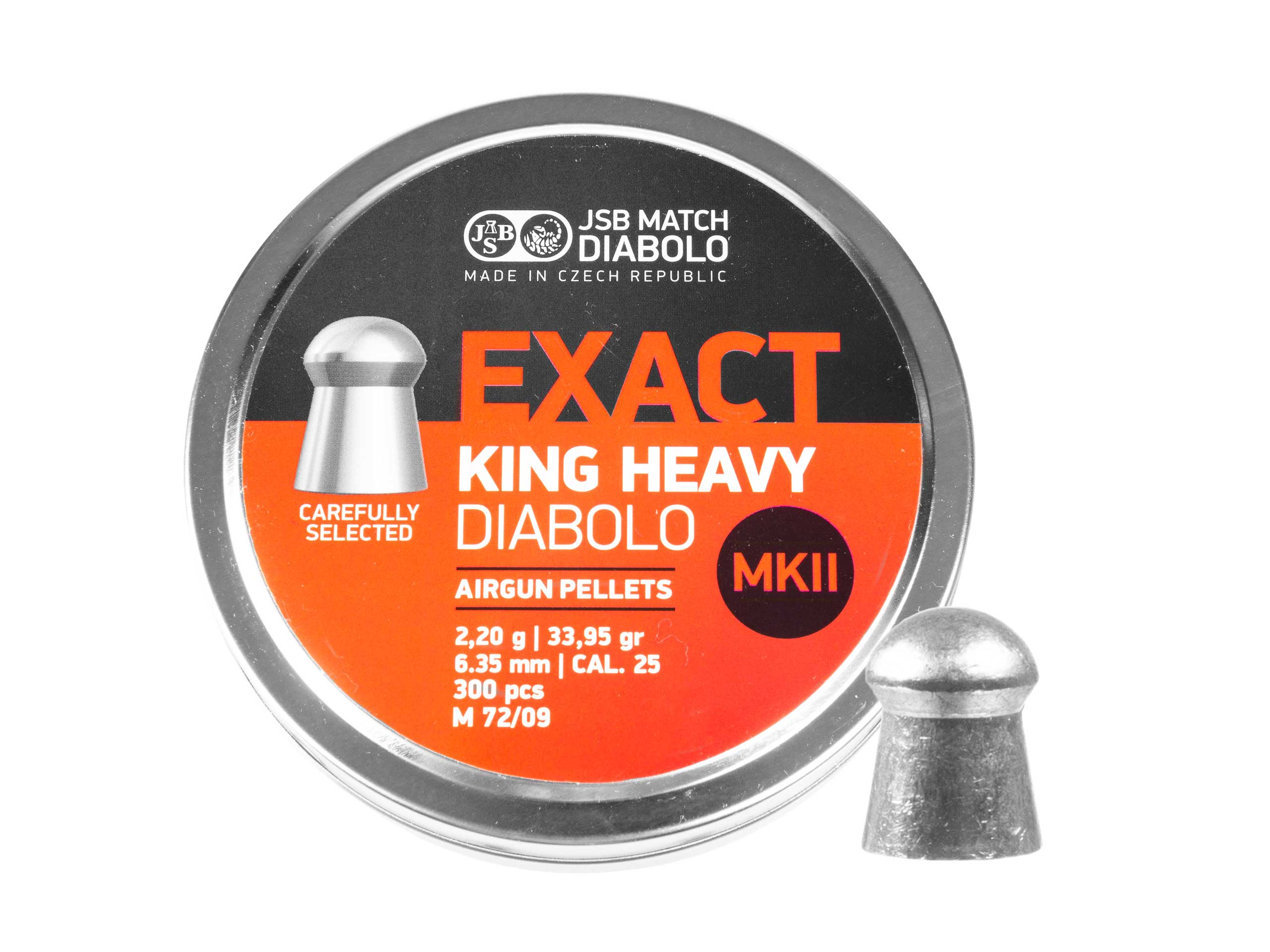 Śrut diabolo JSB Exact King Heavy II 6,35 mm 300 szt. Śrut diabolo JSB Exact King Heavy II 6,35 mm 300 szt.