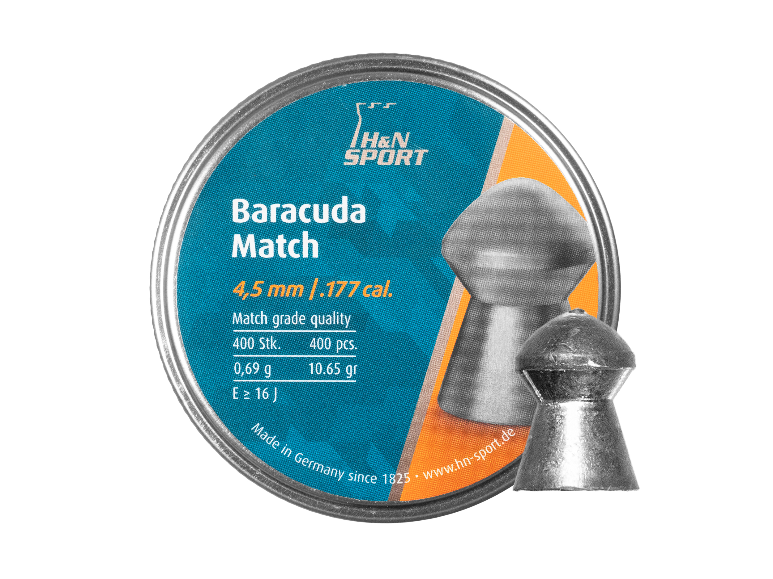 Śrut diabolo H&N Baracuda Match 4,52 mm 400 szt. Śrut diabolo H&N Baracuda Match 4,52 mm 400 szt.