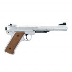 Pistolet wiatrówka Ruger Mark IV 4,5 mm srebrny
