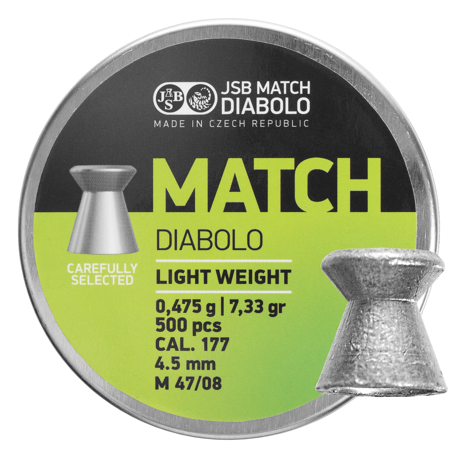 Śrut diabolo JSB Match Light 4,51/500 Śrut diabolo JSB Match Light 4,51/500