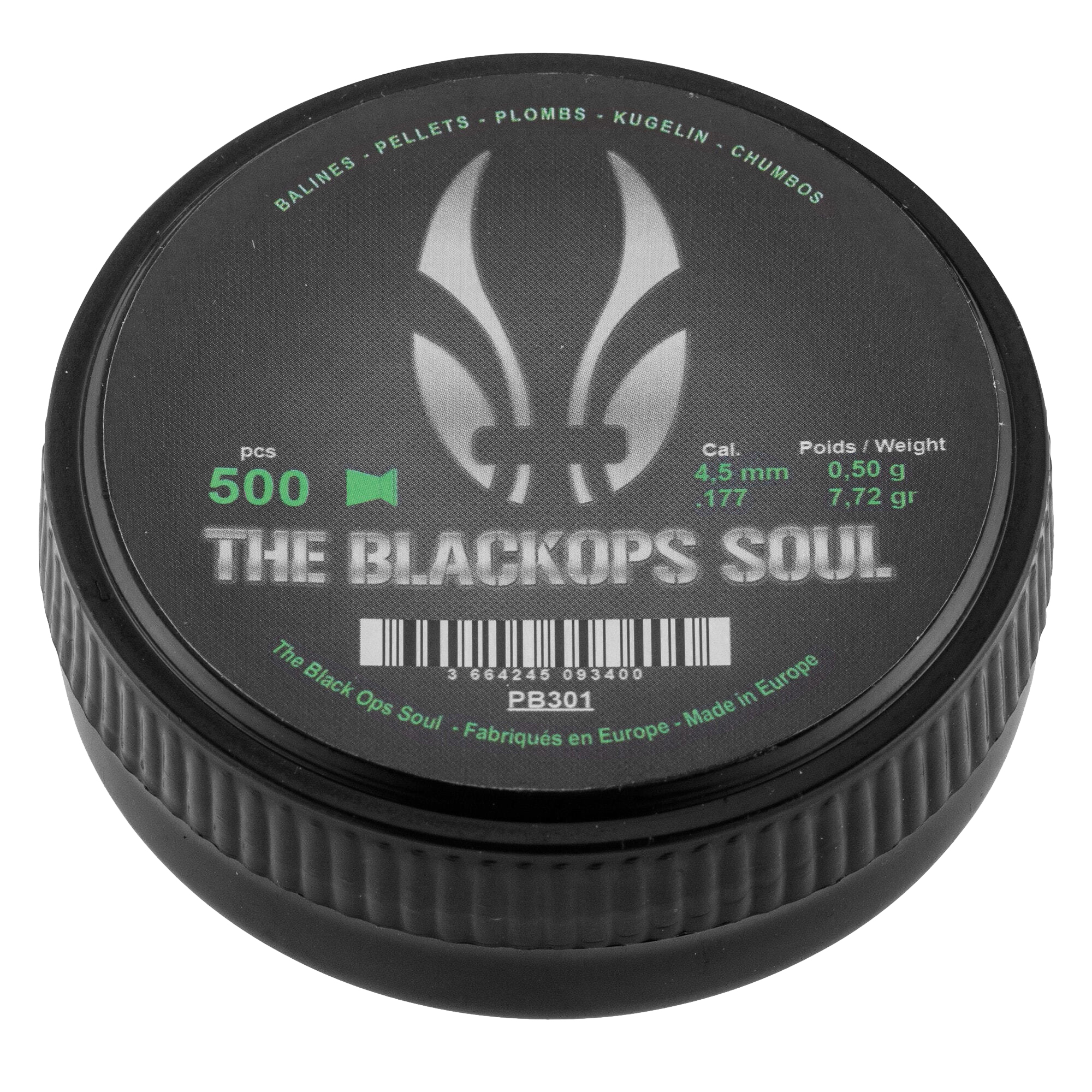 Śrut Black Ops płaski 4,5 mm 500 szt. Śrut Black Ops płaski 4,5 mm 500 szt.