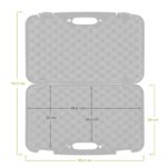 Kufer na pistolet Megaline czarny 49x24x9 cm ECO