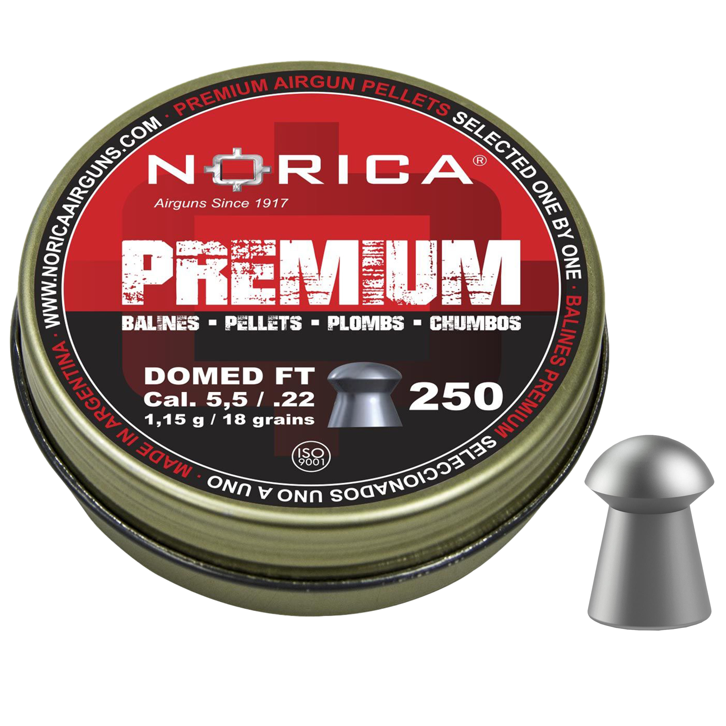 Śrut Norica Domed Premium FT 4,5 mm 500 szt. Śrut Norica Domed Premium FT 4,5 mm 500 szt.