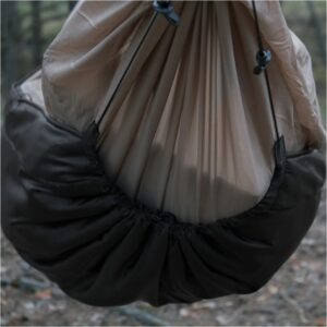 Podpinka Underquilt TigerWood Marra 2.0 Climashield Apex 2.0 200 cm, czarna