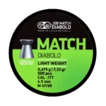 Śrut diabolo JSB Match Light 4,49 mm 500 szt. 0,475 g / 7,33 g