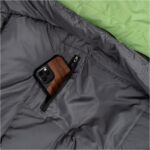 Śpiwór Alpinus Ultralight 850 zielony dla praworęcznych