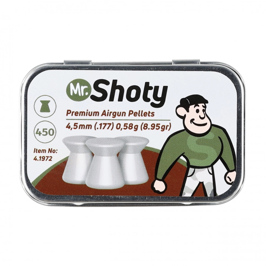 Śrut płaski Mr. Shoty 4,5 mm 0,58 g 450 szt. Śrut płaski Mr. Shoty 4,5 mm 0,58 g 450 szt.