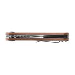 Nóż składany Trollsky Knives Mandu brązowy