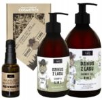 Zestaw kosmetyków żel, szampon, olej i mydlo w kostce DZIKUS Z LASU