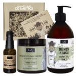 Zestaw Dzikus z Lasu żel pod prysznic + peeling + mydło w kostce + olejek do brody