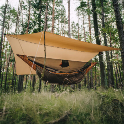 Hamak Lesovik Draka z zawieszeniem Sneka golden brown