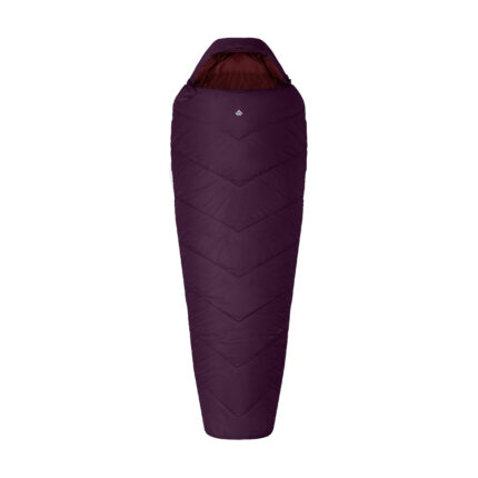 Śpiwór Alpinus Fiber Pro WS 1100 dla leworęcznych, burgundowy