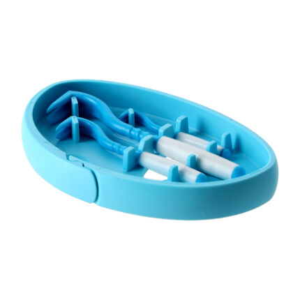 Kleszczołapki przyrząd do usuwania kleszczy Tick Twister Clipbox Trio z brelokiem, niebieskie 3 szt.