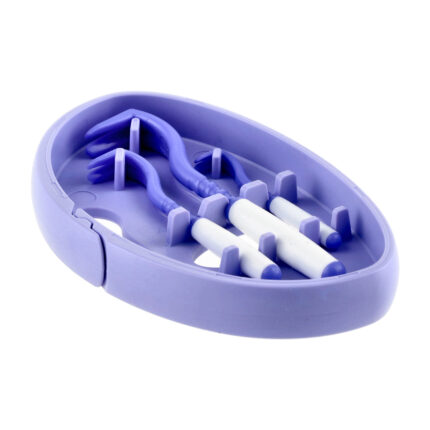 Kleszczołapki przyrząd do usuwania kleszczy Tick Twister Clipbox Trio z brelokiem, fioletowe 3 szt.