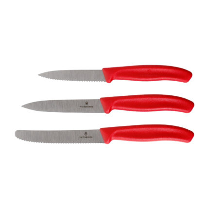 Zestaw noży kuchennych Victorinox Swiss Classic 6.7111.34C1 3 szt. czerwony