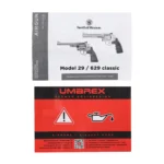 Rewolwer wiatrówka Smith&Wesson M29 4,5 mm 6,5" z kaburą ze skóry ekologicznej