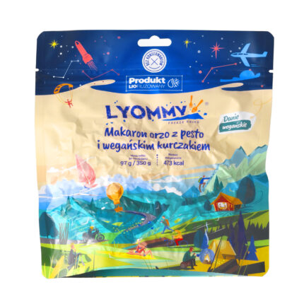Makaron Lyommy orzo z pesto i wegańskim kurczakiem 350 g