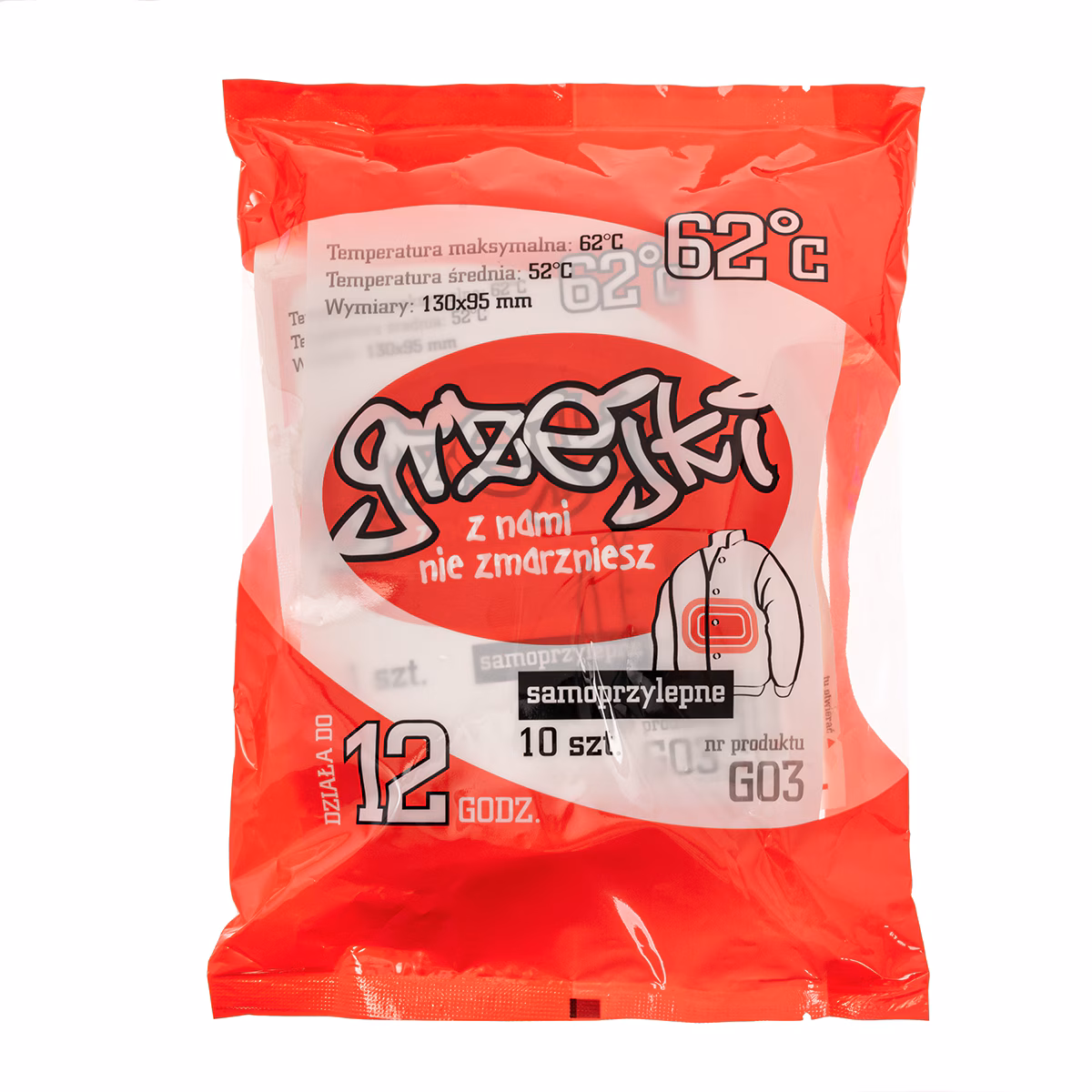Ogrzewacz chemiczny Grzejki do ciała - 10 szt Ogrzewacz chemiczny Grzejki do ciała - 10 szt