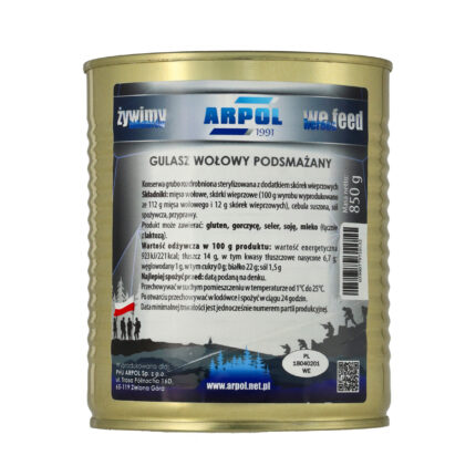 Gulasz Arpol wołowy podsmażany 850 g