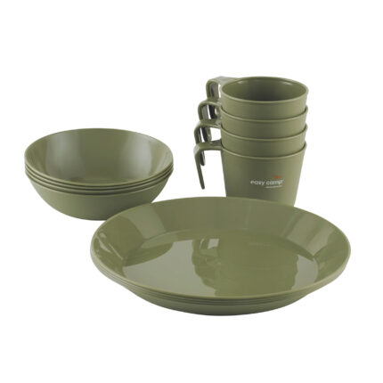 Zestaw naczyń kempingowych Easy Camp Moss 4 Dine Set