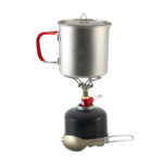 Zestaw do gotowania tytanowy Robens Fire Wisp Solo Cook Set Ultralight 650 ml - silver