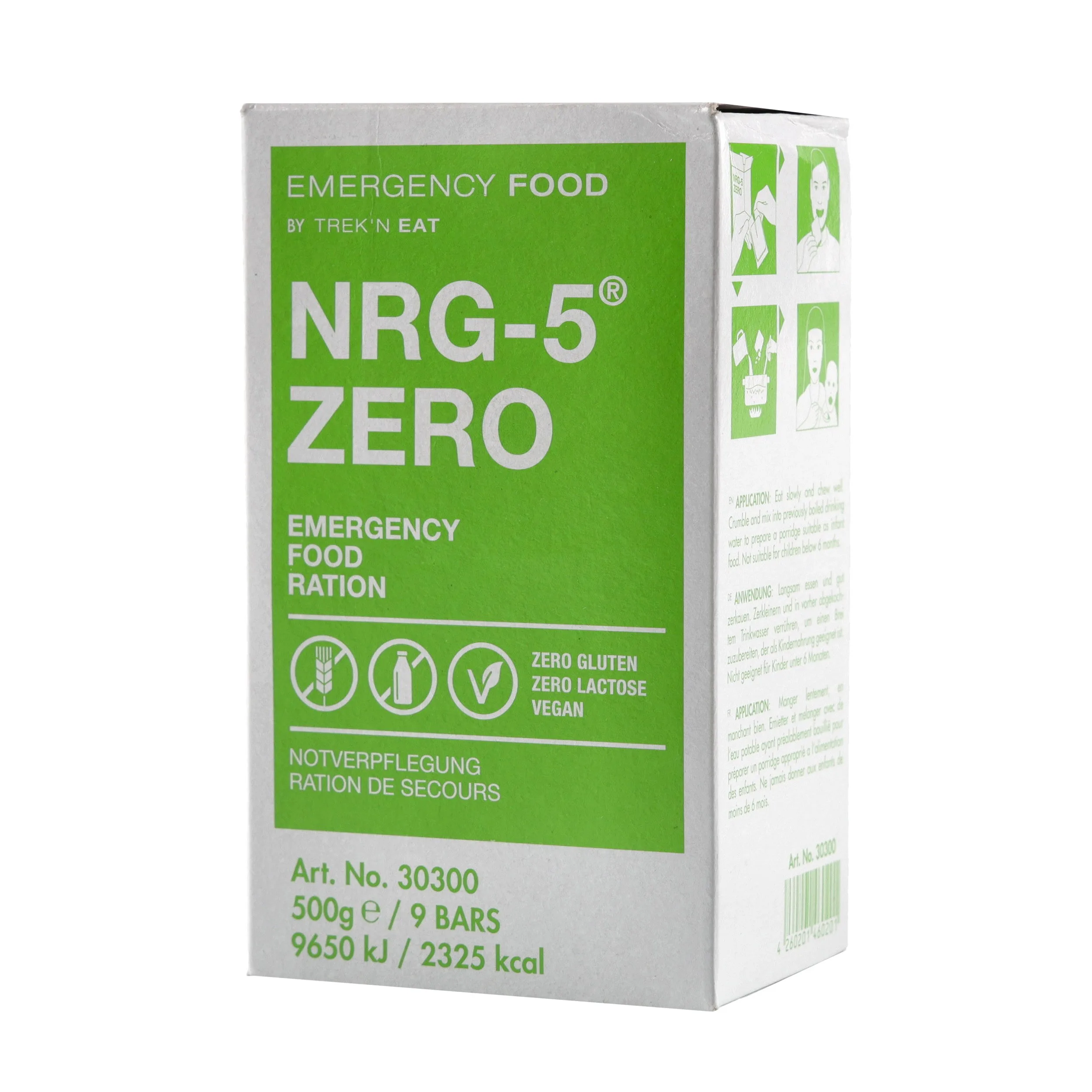 Racje żywnościowe NRG-5 500 g 2325 kcal Zero bez glutenu Racje żywnościowe NRG-5 500 g 2325 kcal Zero bez glutenu